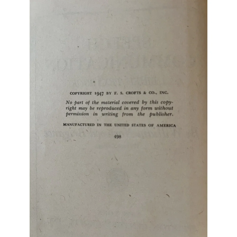 Speech Communication: A Brief Text Book FS Crofts & Co 1947 Antique Textbook GUC